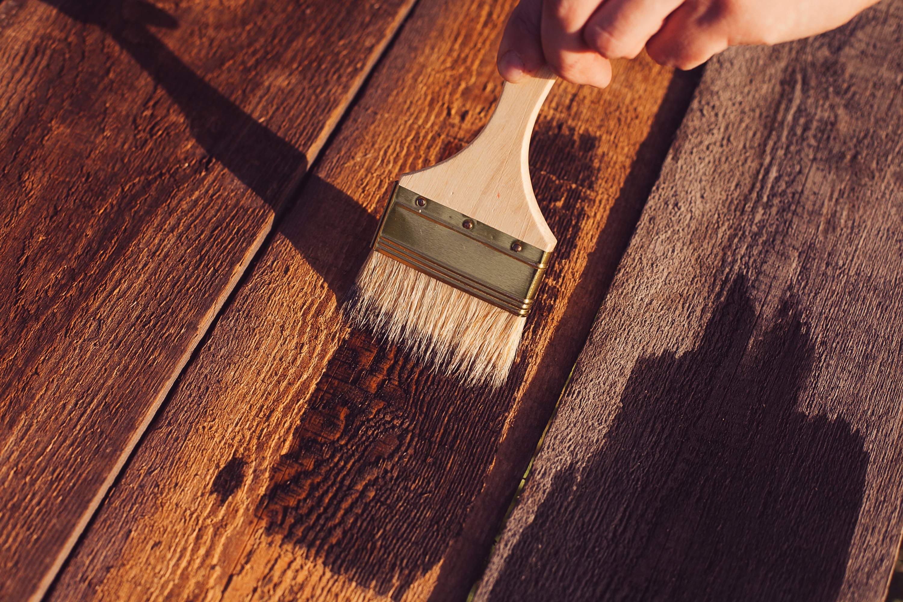 Omheining schilderen hout